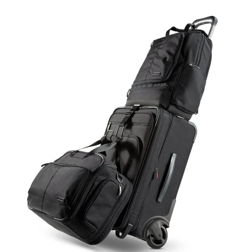 NIB NWT Ricardo Beverly Hills Flight Essentials Softside Carry-On, Black